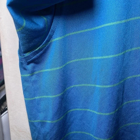 Peter Millar Summer Comfort Short Sleeve Polo Blue Golf Outdoor Performance - Picture 5 of 9